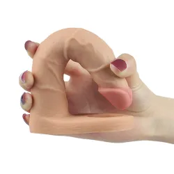 LoveToy Double gode Cockring - 15.5 x 2.9 cm Flesh